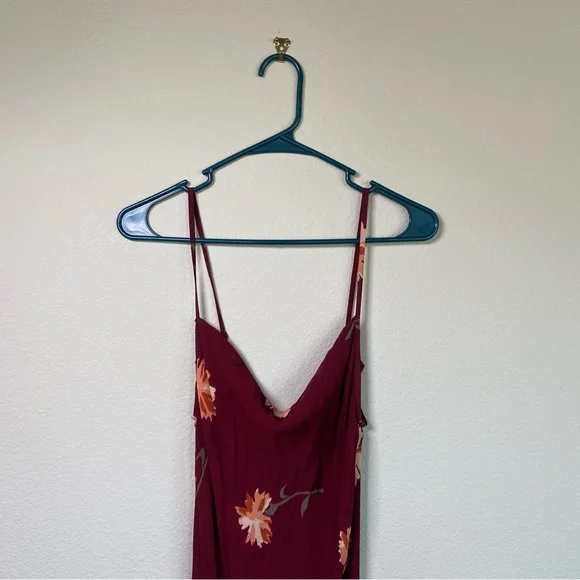 Reformation Auburn floral Santiago Maxi Slip Slit Dress - Picture 4 of 12